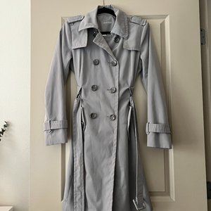 Belted Calvin Klein Water Repellant Trench Coat (Small)